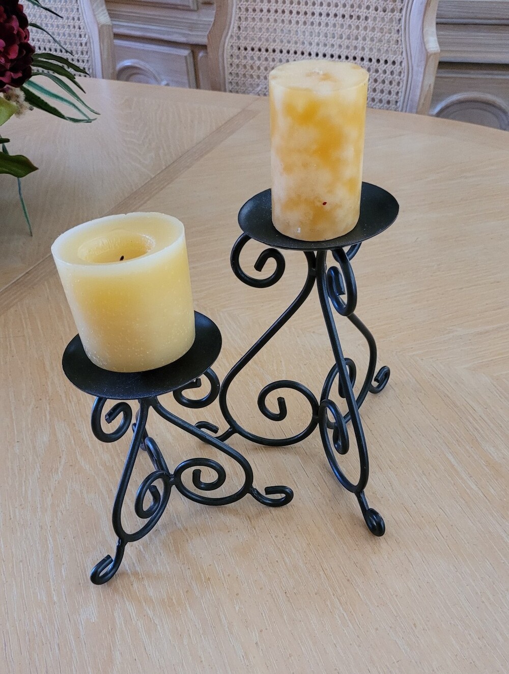 Metal candle holders